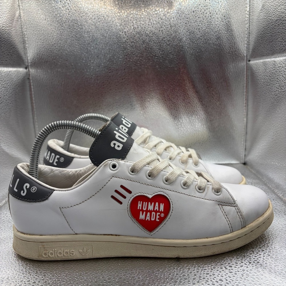 Size 7 Adidas Stan Smith Human Made White Gray Mens Trainers Sneakers FY0735